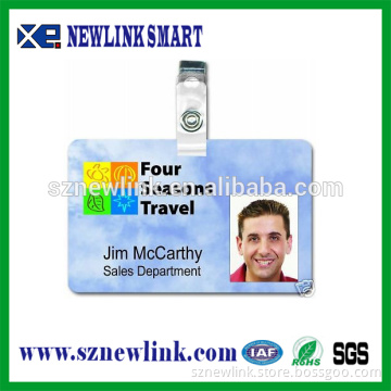 plastic id card holder key chain